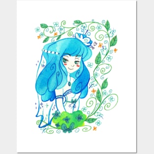 Blue Bride Posters and Art